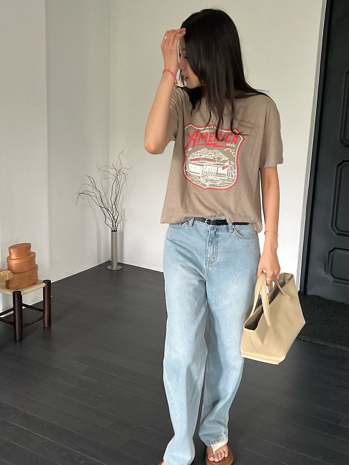 Diana - Korean Women Fashion - #momslook - Eagle Tee - 3