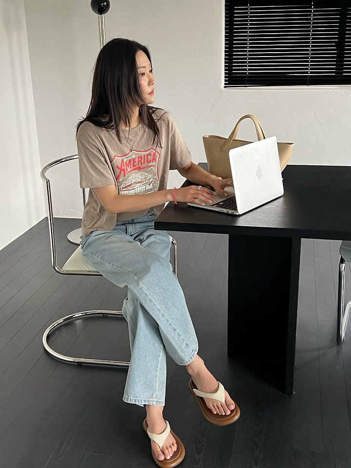 Diana - Korean Women Fashion - #momslook - Eagle Tee - 5