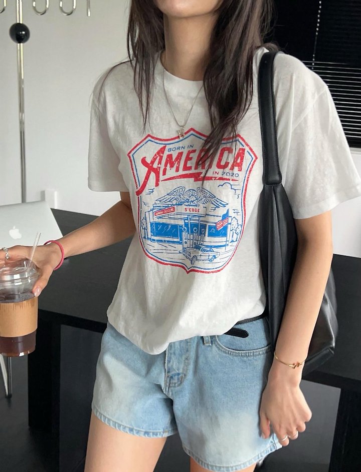 Diana - Korean Women Fashion - #momslook - Eagle Tee - 9