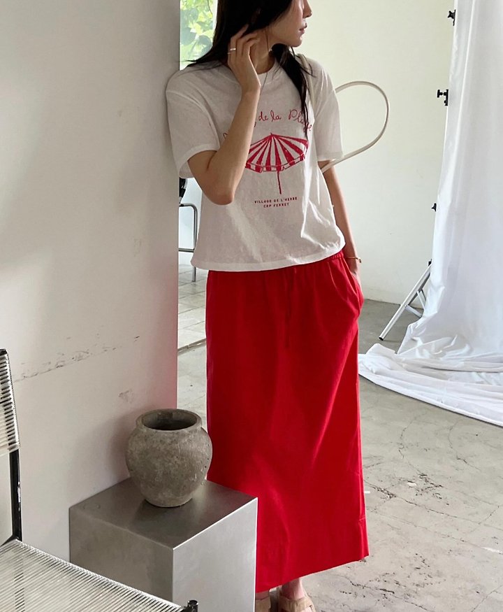 Diana - Korean Women Fashion - #momslook - Parasol Tee - 6