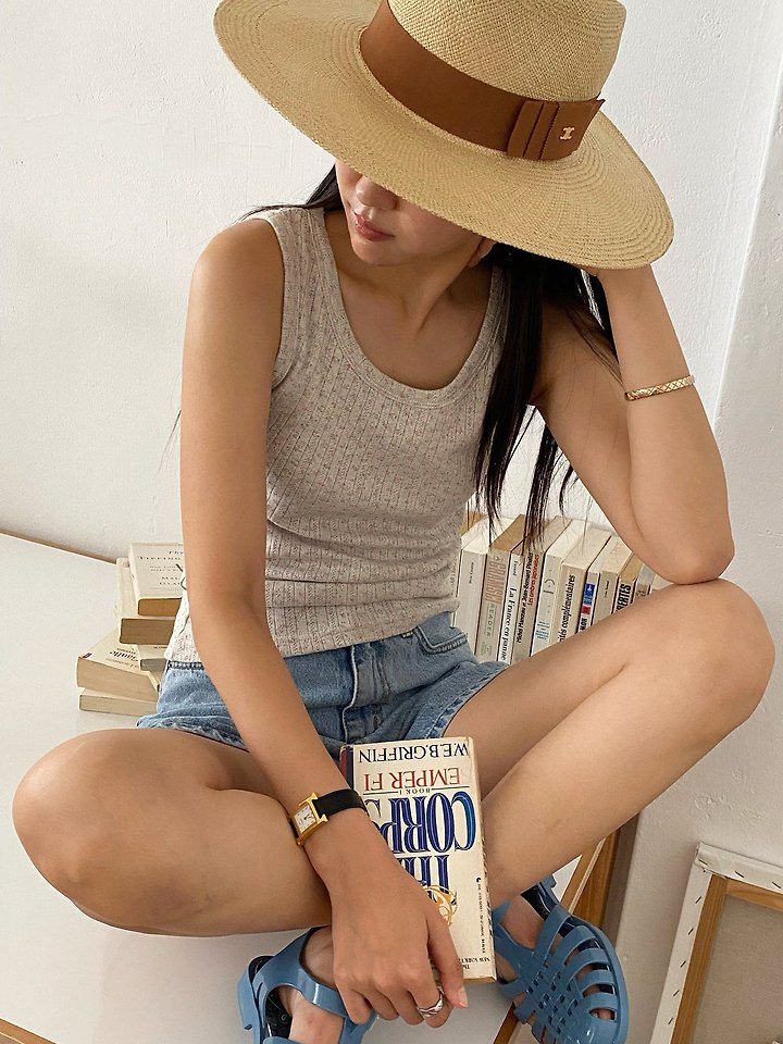 Diana - Korean Women Fashion - #momslook - Ellie Sleeveless Tee - 11