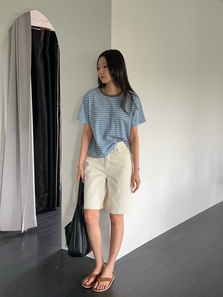 Diana - Korean Women Fashion - #momslook - Coast Striped Tee - 7