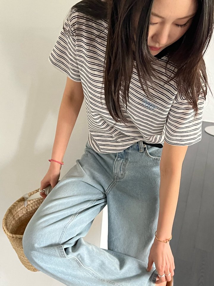 Diana - Korean Women Fashion - #momslook - Coast Striped Tee - 9