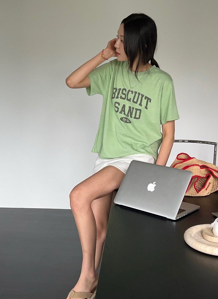 Diana - Korean Women Fashion - #momslook - Stone Pigment Tee - 2