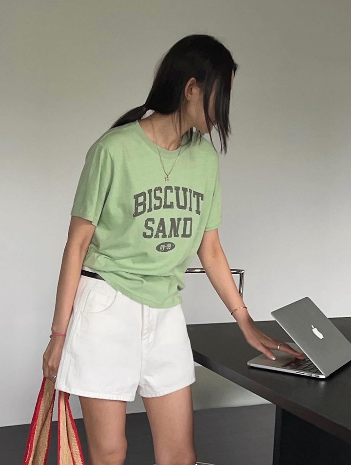 Diana - Korean Women Fashion - #womensfashion - Stone Pigment Tee - 4