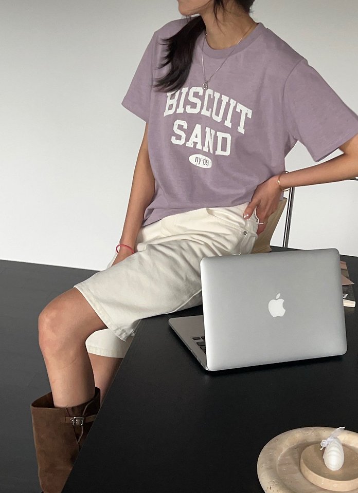 Diana - Korean Women Fashion - #momslook - Stone Pigment Tee - 8