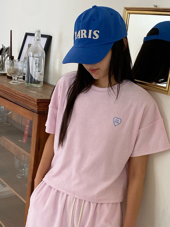 Diana - Korean Women Fashion - #momslook - Cute Terry Tee - 5