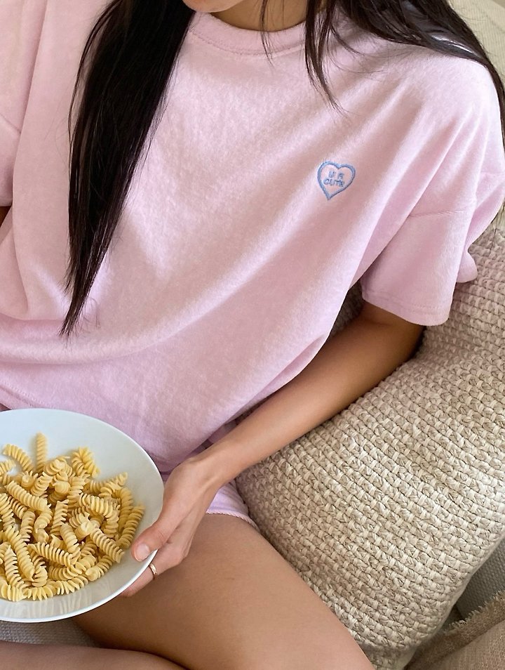 Diana - Korean Women Fashion - #momslook - Cute Terry Tee - 7