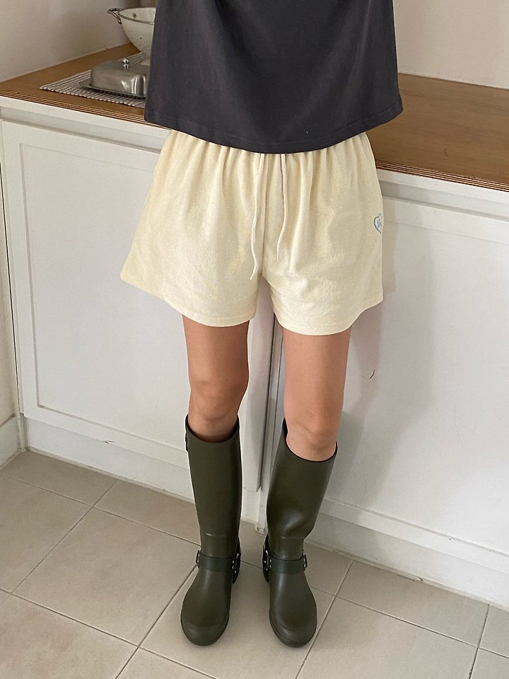 Diana - Korean Women Fashion - #momslook - Cute Terry Shorts - 2