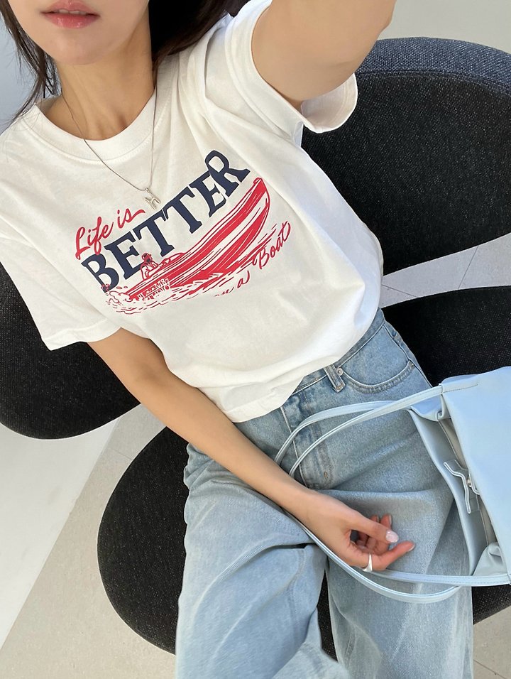 Diana - Korean Women Fashion - #momslook - Boat Tee - 8