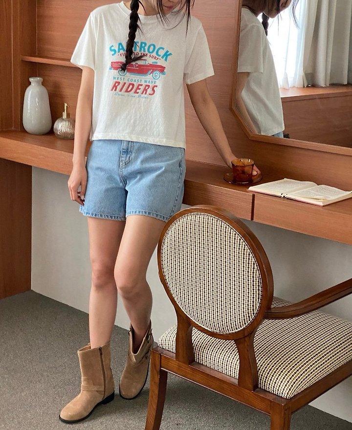 Diana - Korean Women Fashion - #womensfashion - Rider Tee - 4