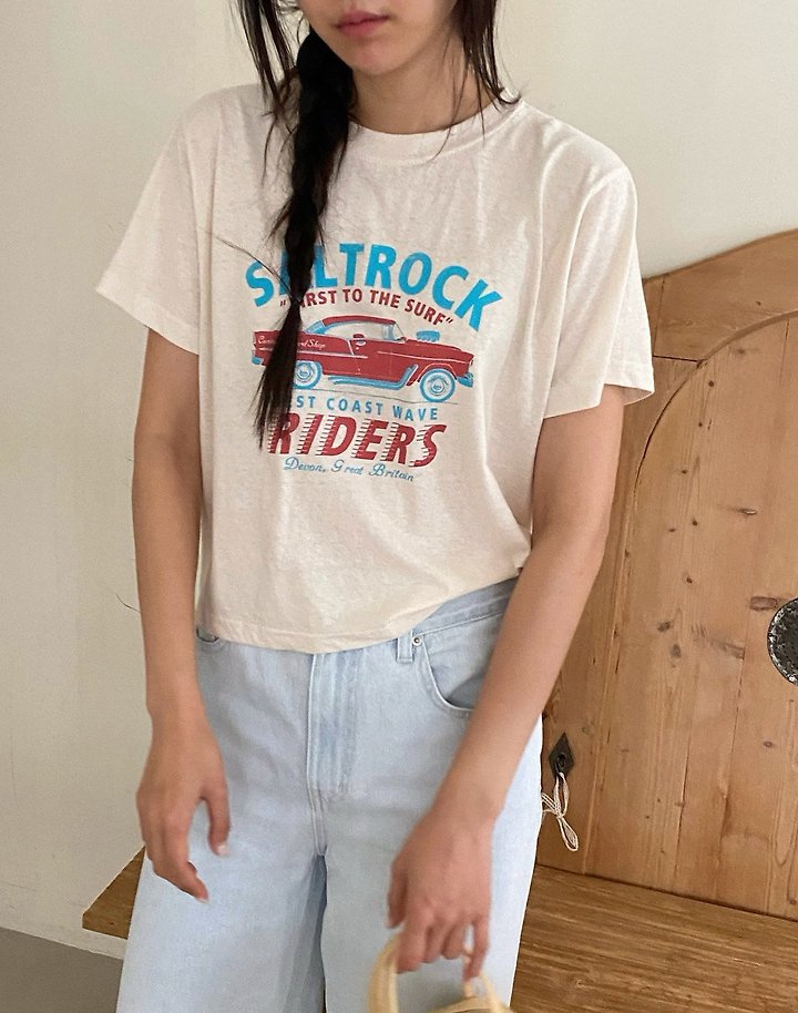 Diana - Korean Women Fashion - #momslook - Rider Tee - 5