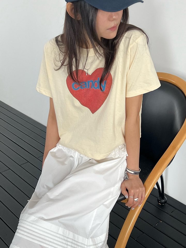 Diana - Korean Women Fashion - #momslook - Blue Candy Tee