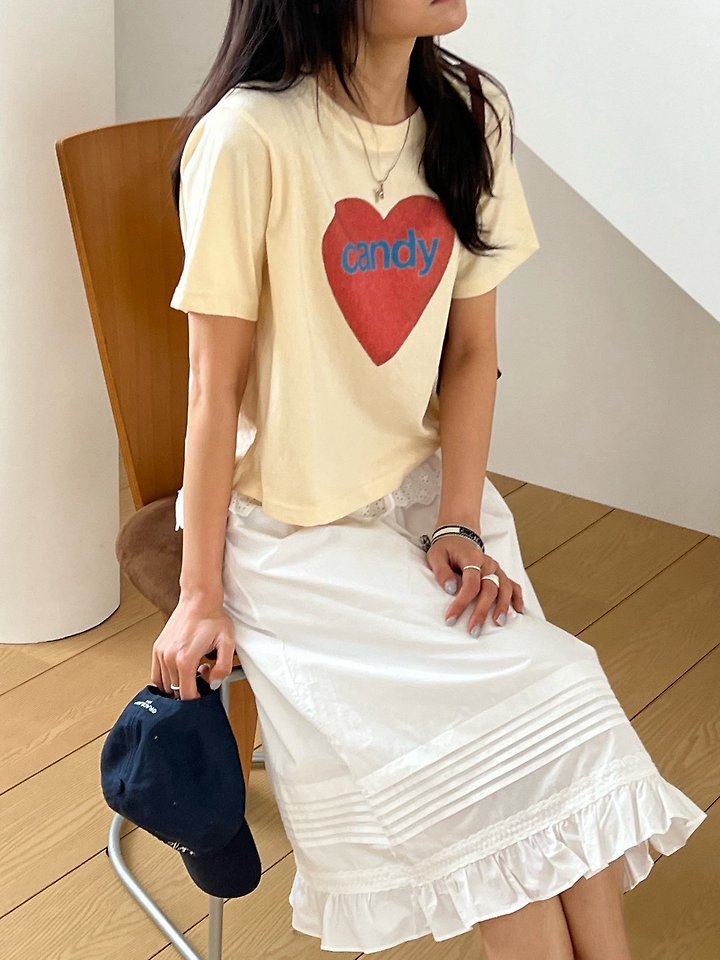 Diana - Korean Women Fashion - #momslook - Blue Candy Tee - 5