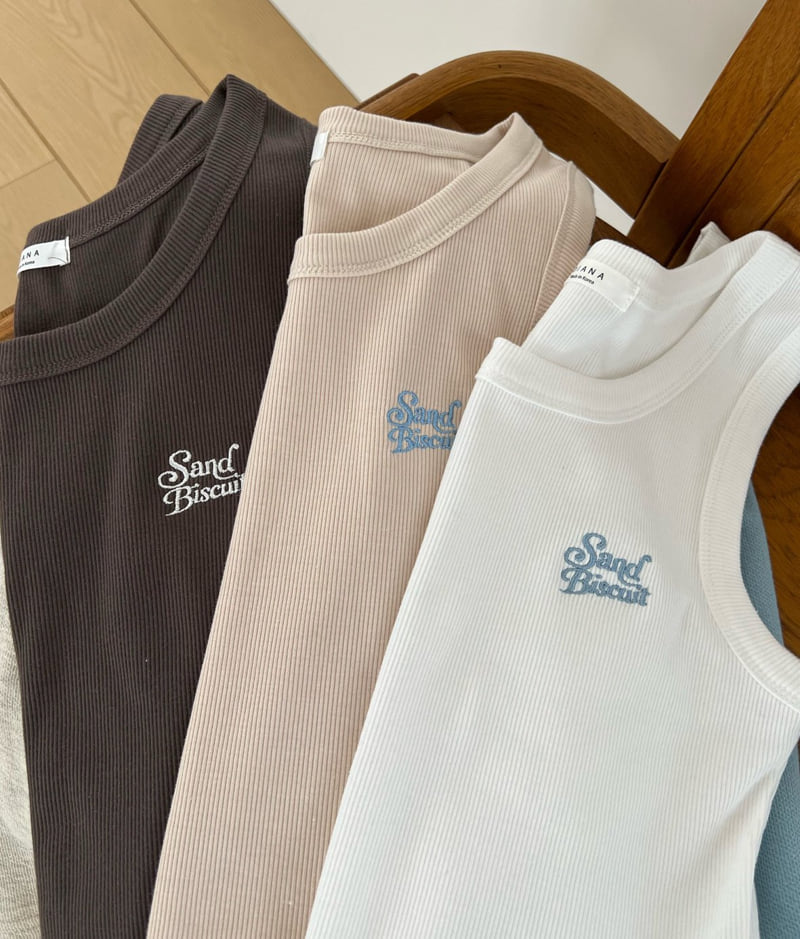 Diana - Korean Women Fashion - #momslook - Sand Sleeveless Tee - 12