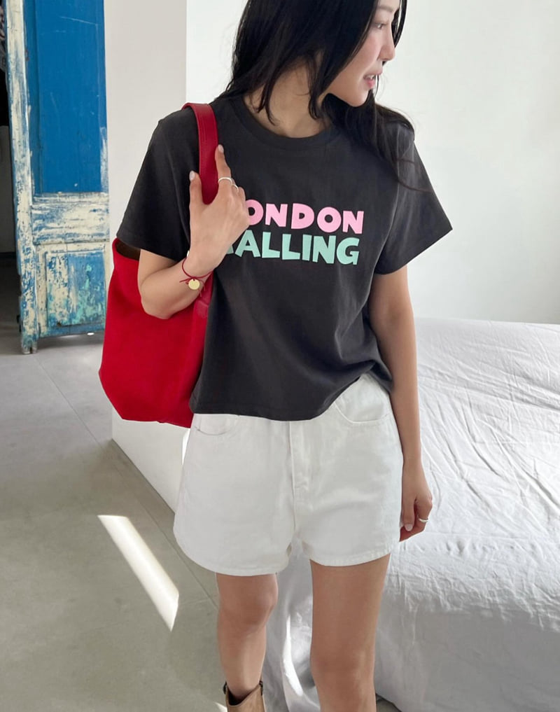 Diana - Korean Women Fashion - #momslook - Calling Crop Tee - 12
