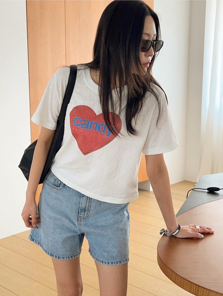 Diana - Korean Women Fashion - #restrostyle - Blue Candy Tee - 10