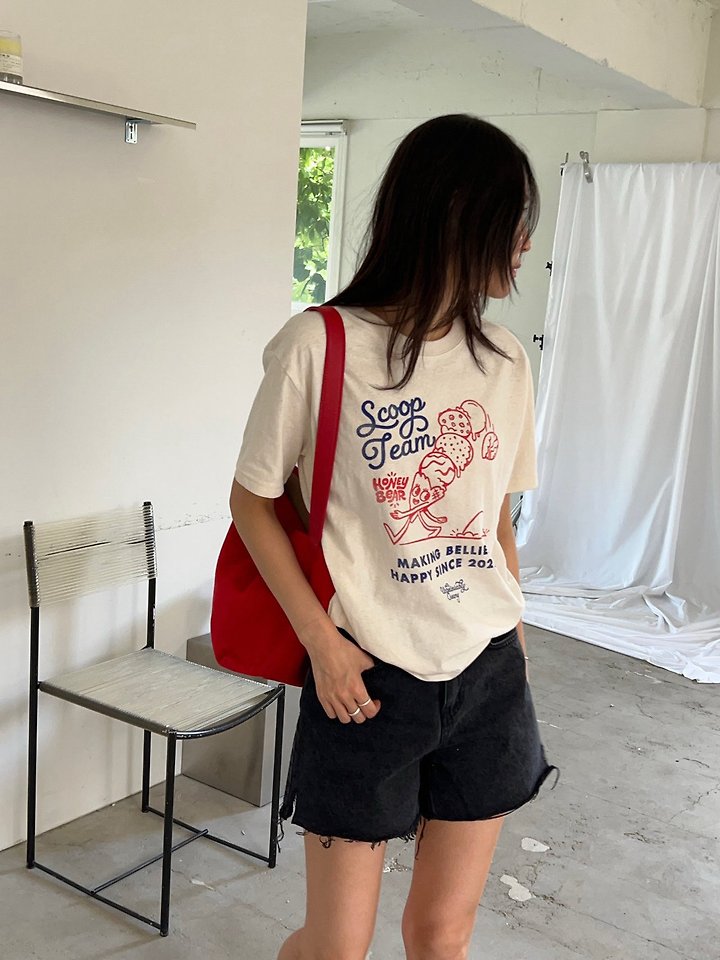 Diana - Korean Women Fashion - #romanticstyle - Scoop Tee - 3