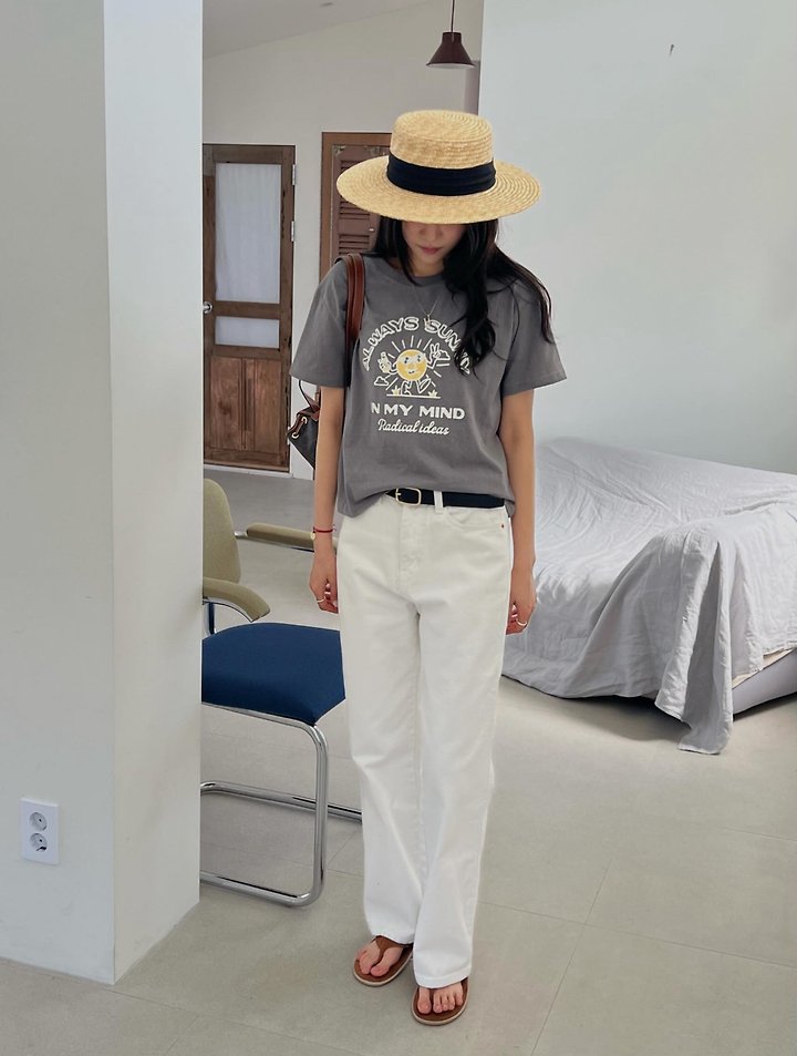Diana - Korean Women Fashion - #romanticstyle - Sunny Tee - 7