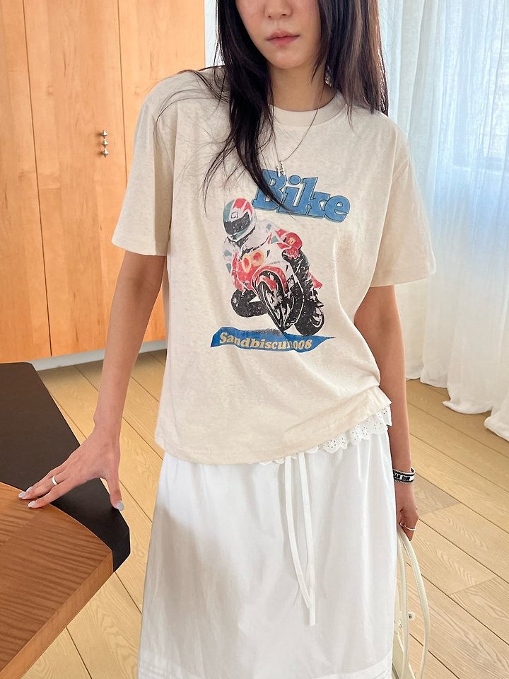 Diana - Korean Women Fashion - #romanticstyle - Bike Tee - 3