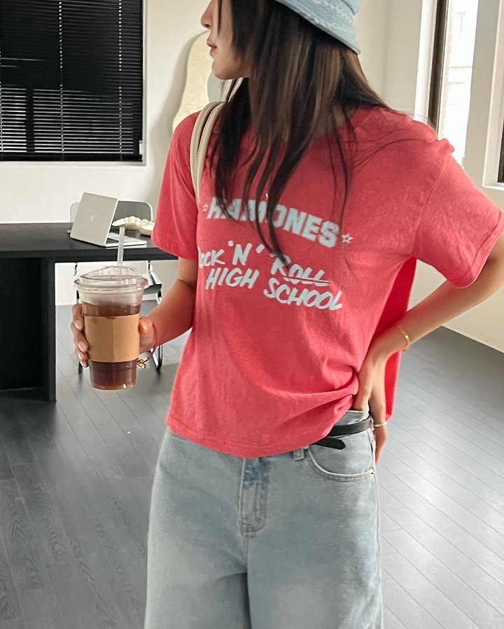 Diana - Korean Women Fashion - #shopsmall - Rock & Roll Tee - 2