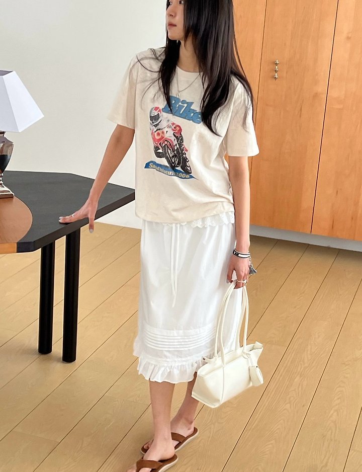 Diana - Korean Women Fashion - #romanticstyle - Bike Tee - 4