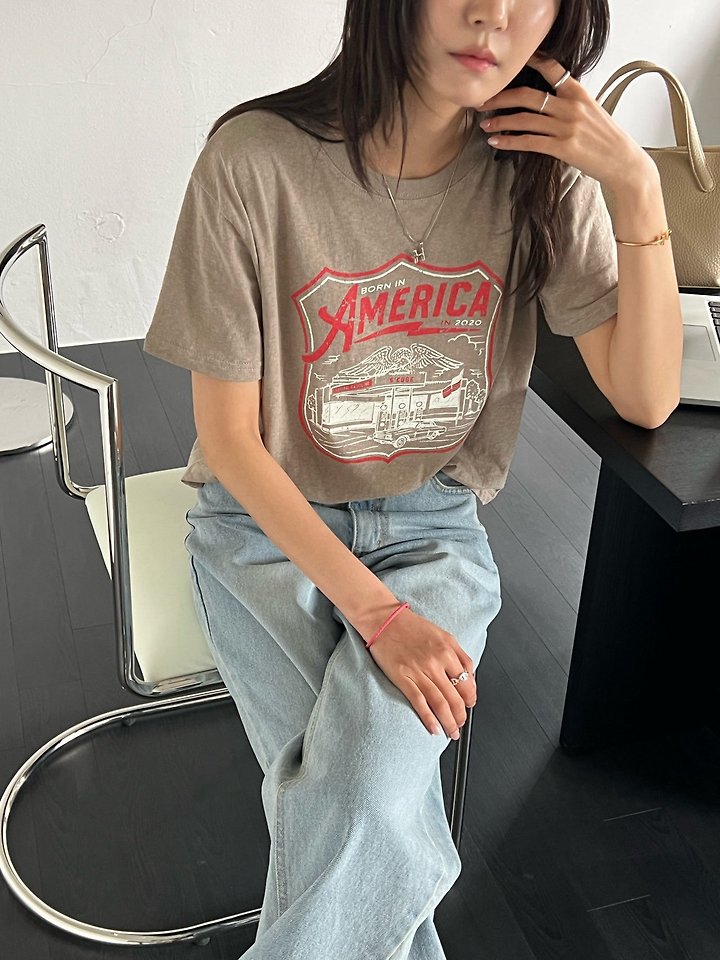Diana - Korean Women Fashion - #thatsdarling - Eagle Tee