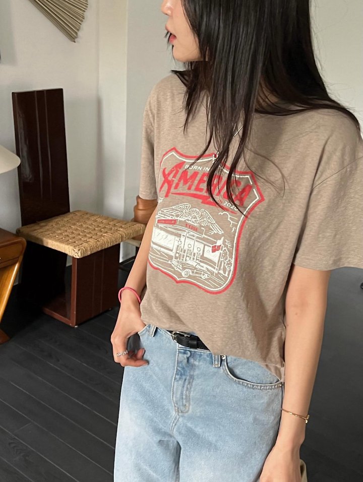 Diana - Korean Women Fashion - #thelittlethings - Eagle Tee - 2