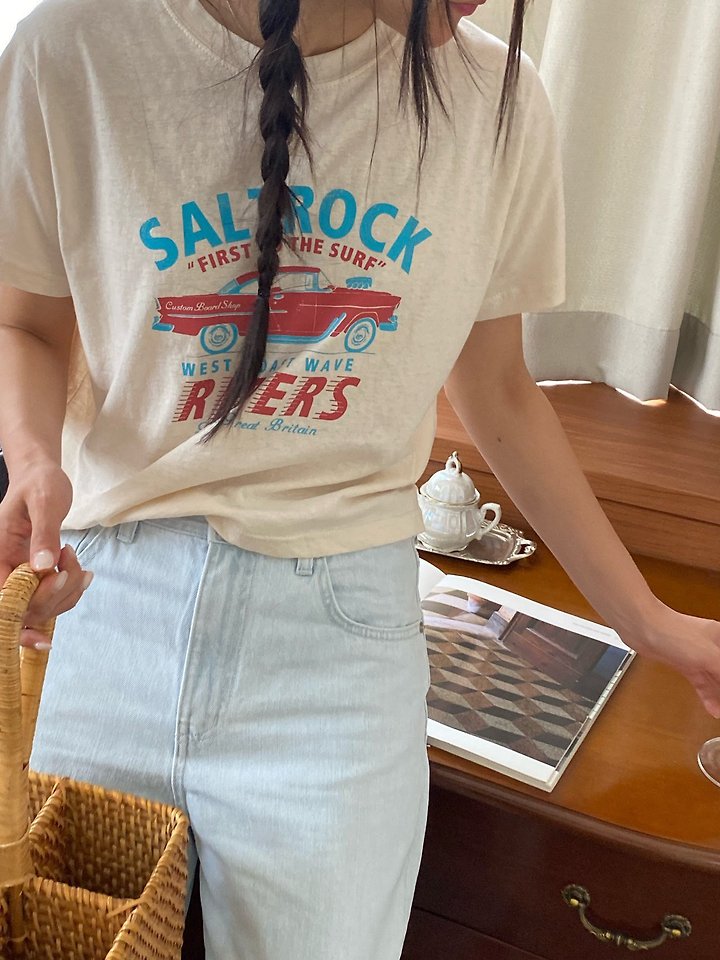 Diana - Korean Women Fashion - #vintageinspired - Rider Tee - 8