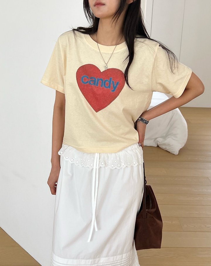 Diana - Korean Women Fashion - #vintageinspired - Blue Candy Tee - 7
