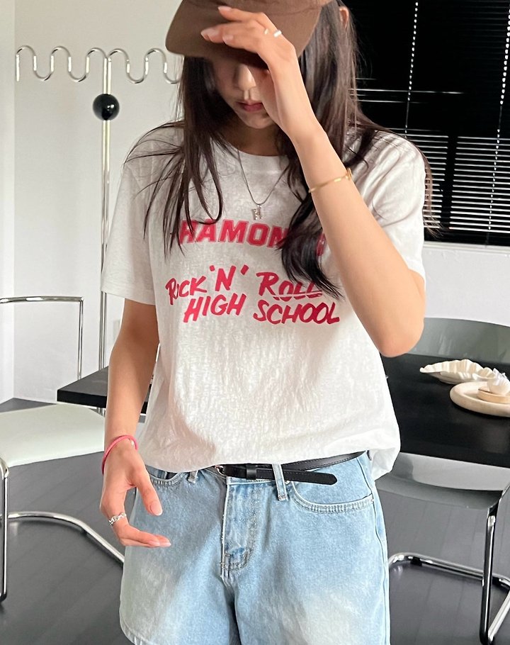 Diana - Korean Women Fashion - #womensfashion - Rock & Roll Tee - 8