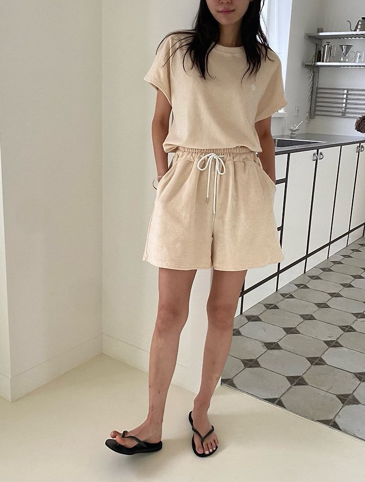 Diana - Korean Women Fashion - #womensfashion - Terry Half Pants - 7