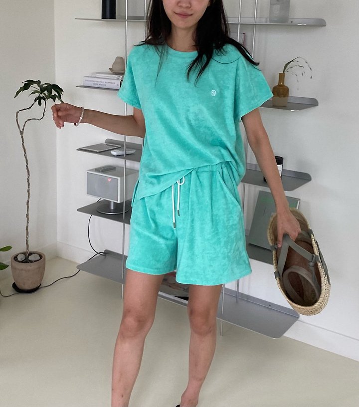 Diana - Korean Women Fashion - #womensfashion - Terry Embroidery Tee - 2