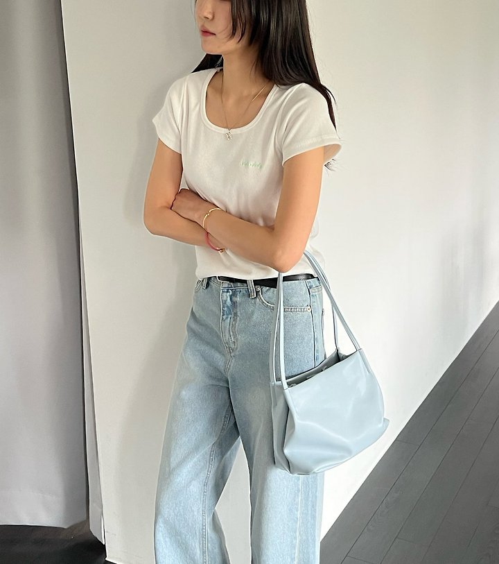 Diana - Korean Women Fashion - #womensfashion - Square Ribbed Tee - 9