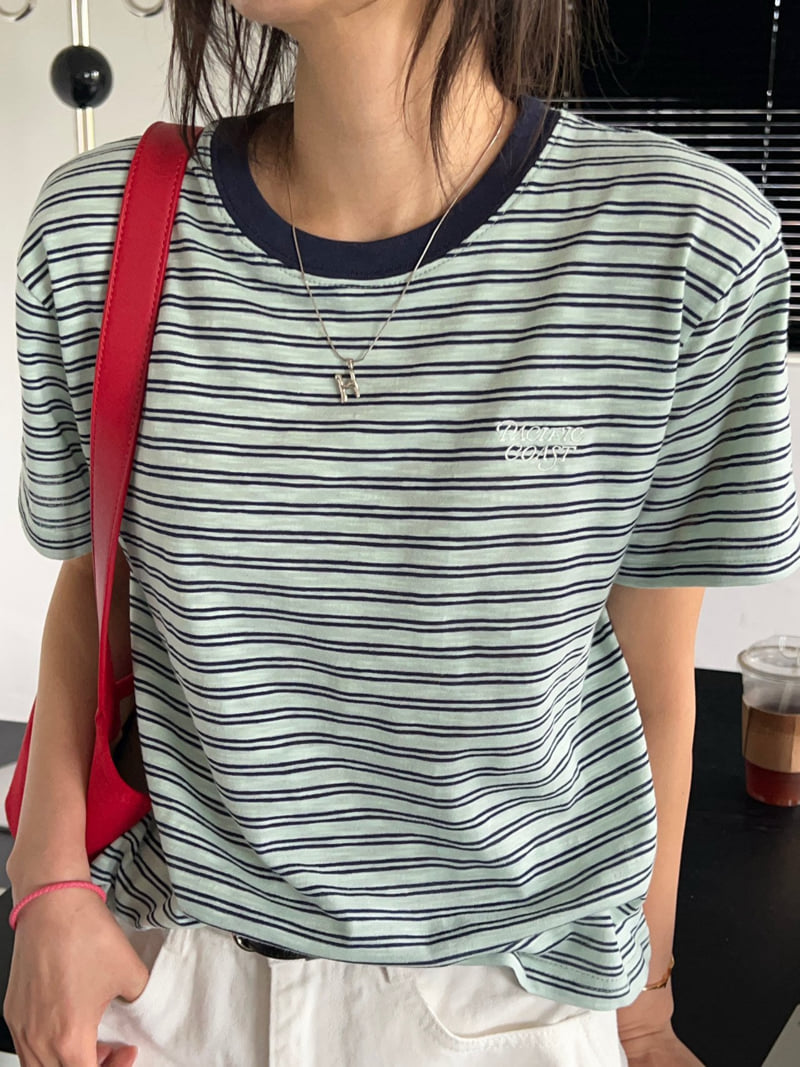 Diana - Korean Women Fashion - #womensfashion - Coast Striped Tee - 12