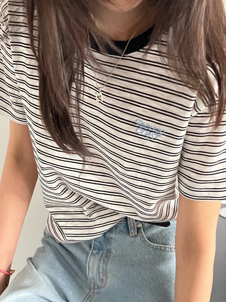 Diana - Korean Women Fashion - #womensfashion - Coast Striped Tee - 8