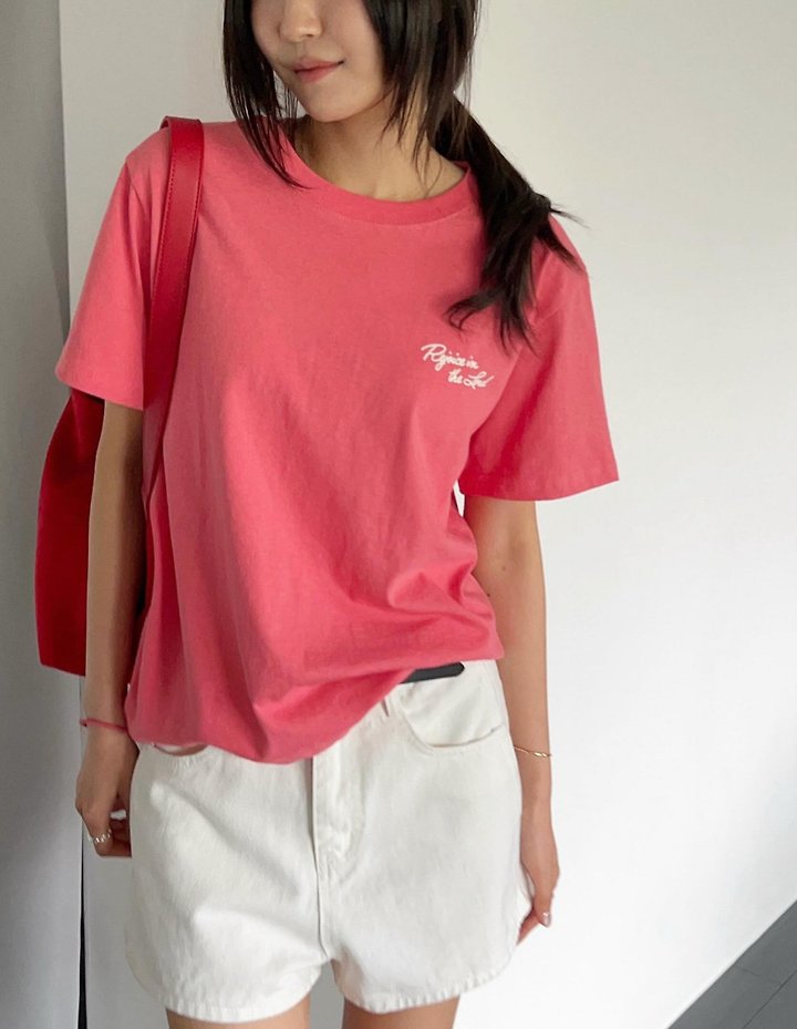 Diana - Korean Women Fashion - #womensfashion - Red Smile Tee - 10