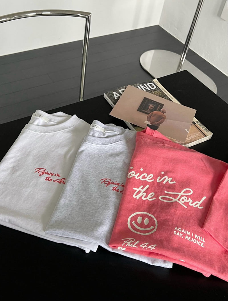 Diana - Korean Women Fashion - #womensfashion - Red Smile Tee - 12