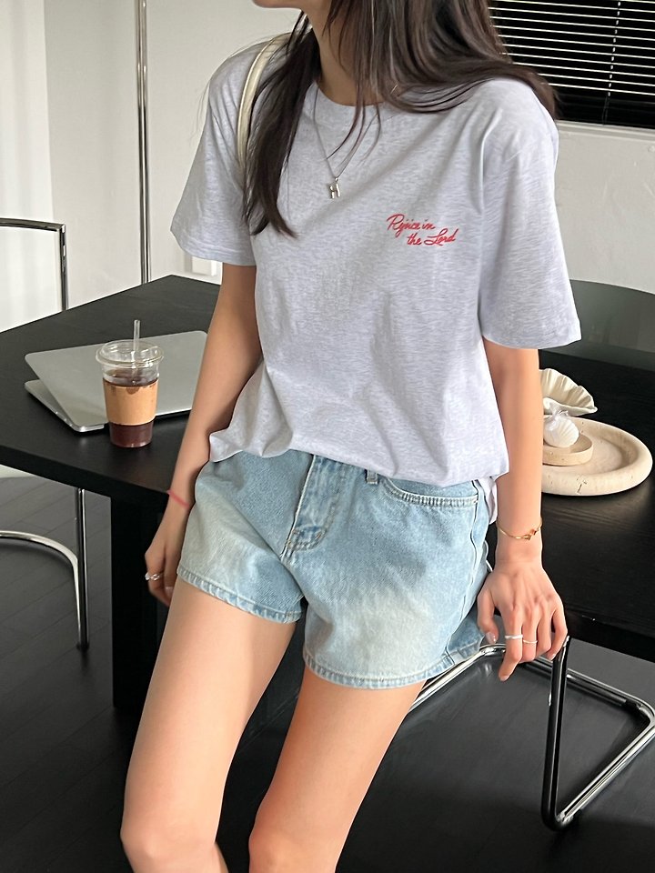 Diana - Korean Women Fashion - #momslook - Red Smile Tee - 4