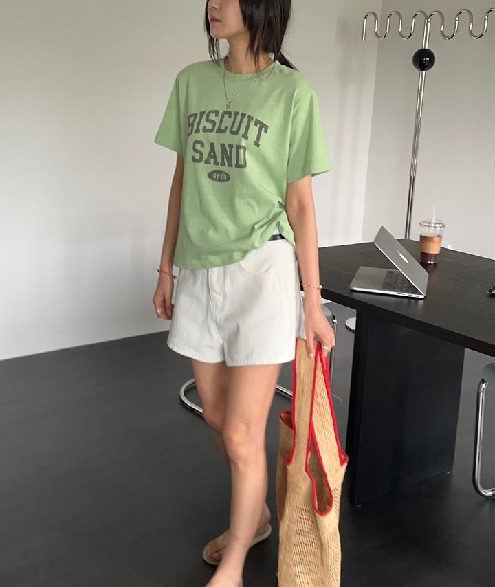 Diana - Korean Women Fashion - #womensfashion - Stone Pigment Tee - 3