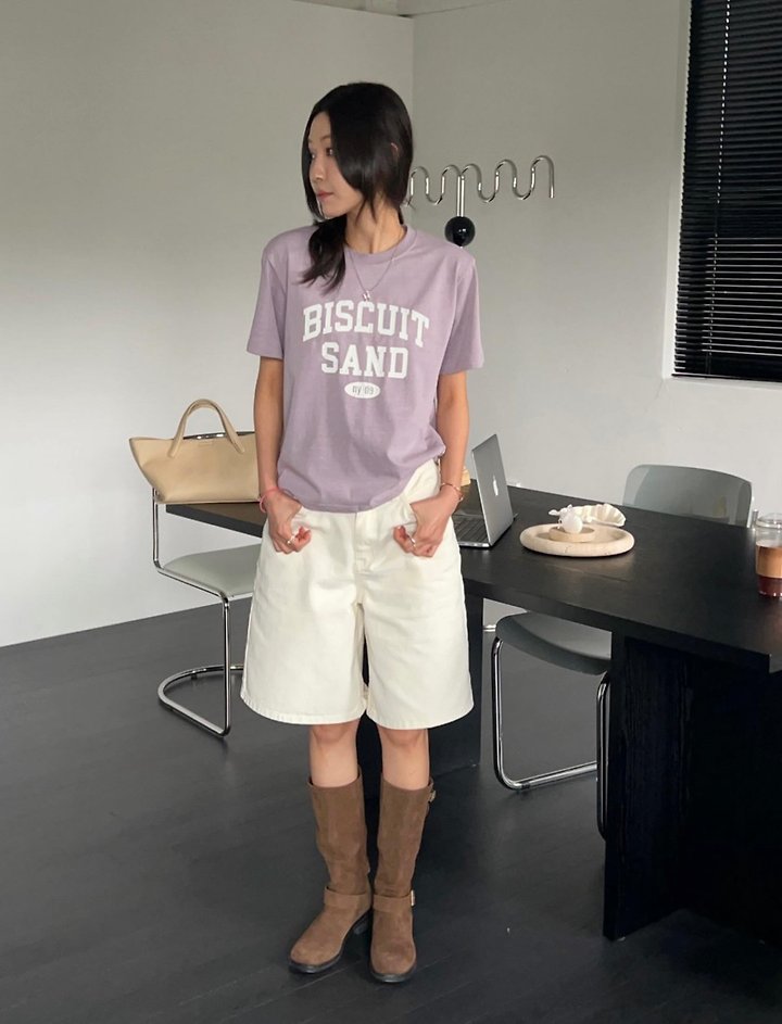 Diana - Korean Women Fashion - #womensfashion - Stone Pigment Tee - 7