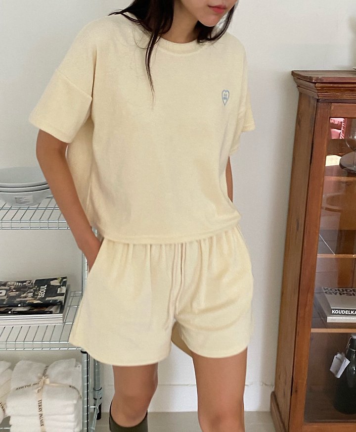 Diana - Korean Women Fashion - #womensfashion - Cute Terry Tee - 10