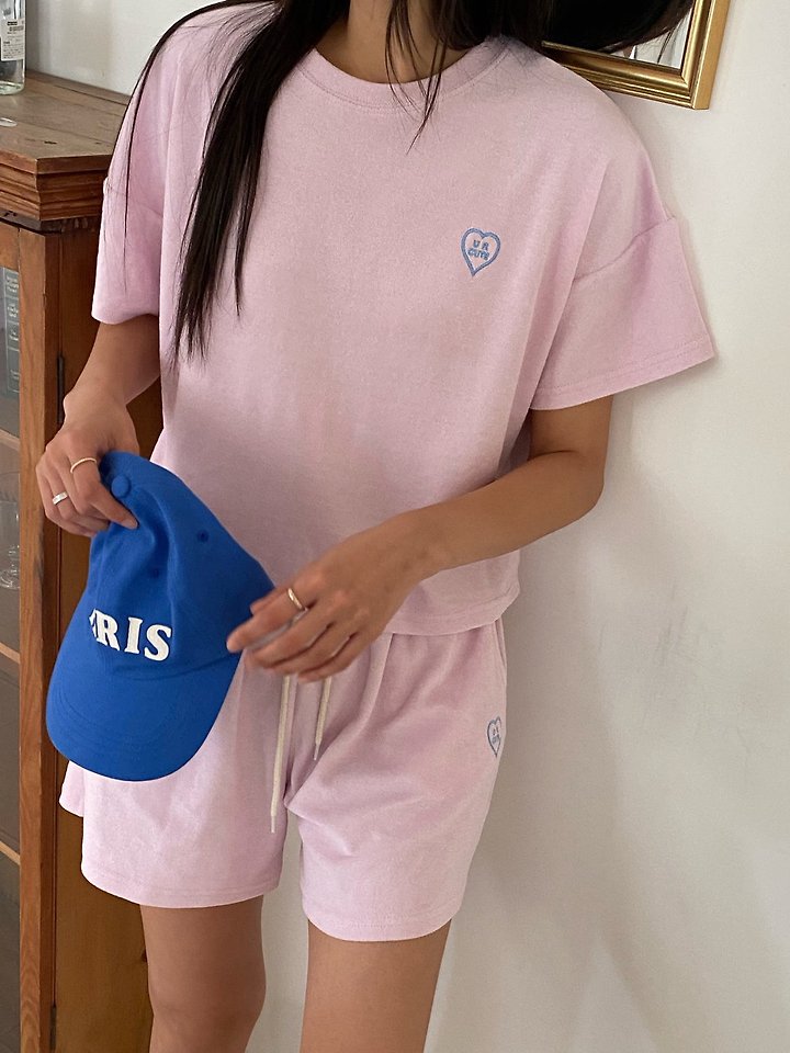 Diana - Korean Women Fashion - #momslook - Cute Terry Tee - 4
