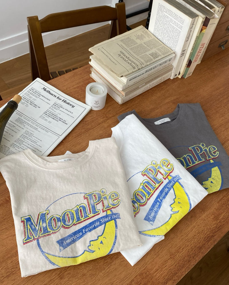 Diana - Korean Women Fashion - #womensfashion - Moon Pie Tee - 12
