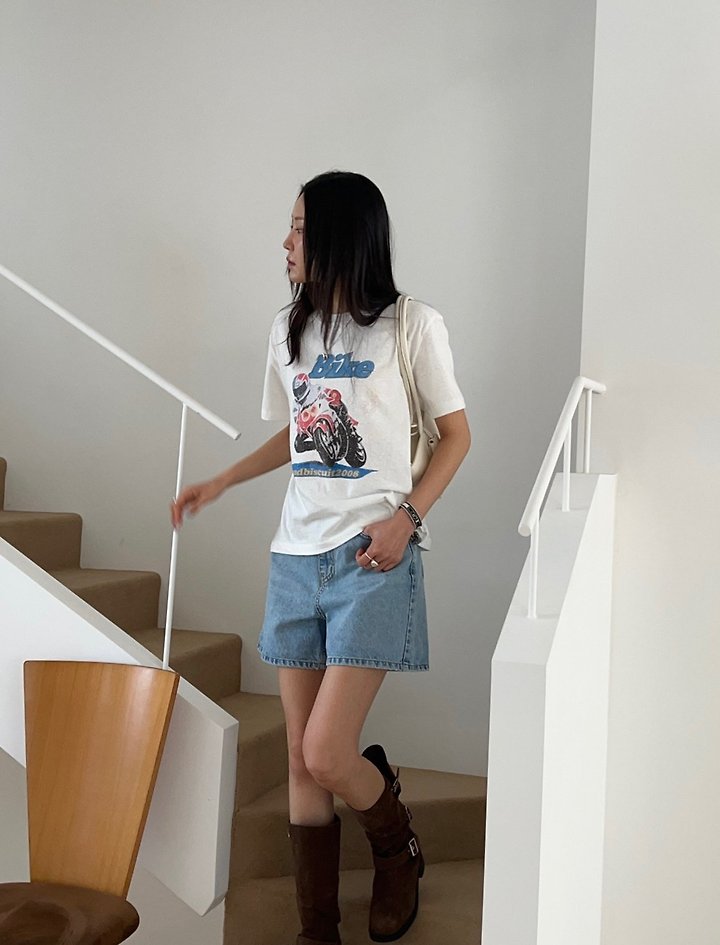 Diana - Korean Women Fashion - #womensfashion - Bike Tee - 10
