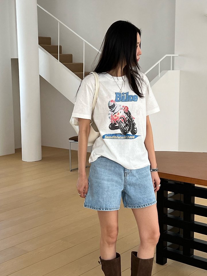 Diana - Korean Women Fashion - #womensfashion - Bike Tee - 8