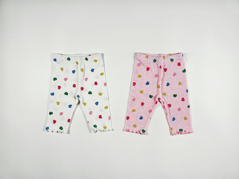 Dolphin - Korean Children Fashion - #Kfashion4kids - Heart Leggings