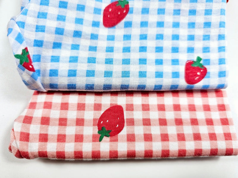 Dolphin - Korean Children Fashion - #childofig - Check Strawberry Set - 5