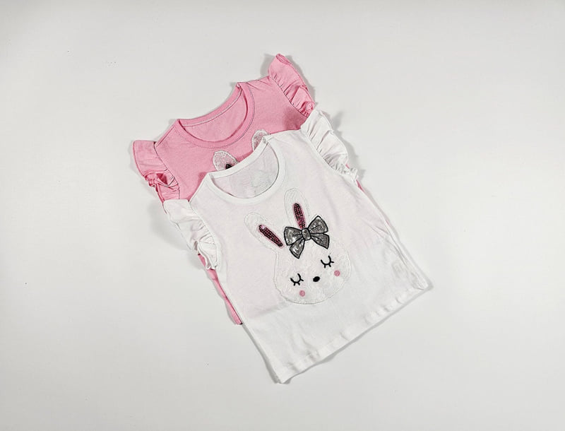 Dolphin - Korean Children Fashion - #childrensboutique - Bunny Frill Tee - 2