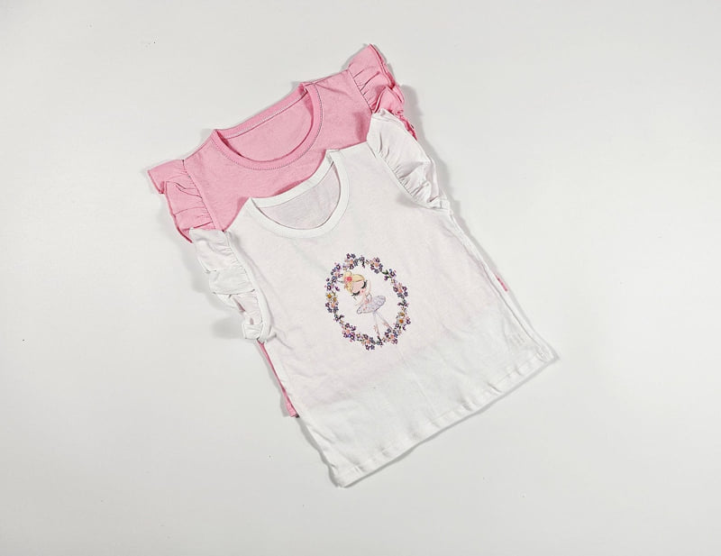 Dolphin - Korean Children Fashion - #designkidswear - Ballerina Girl Frill Tee - 2
